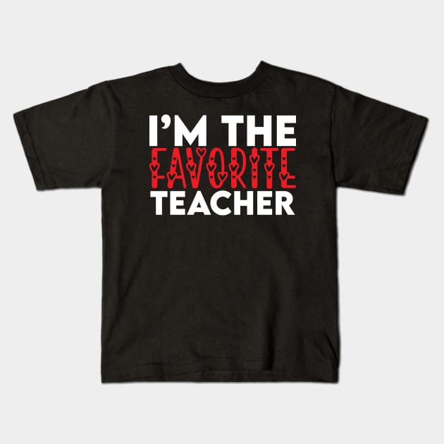 Funny Favorite Teacher Birthday Gift Kids T-Shirt by Lukecarrarts